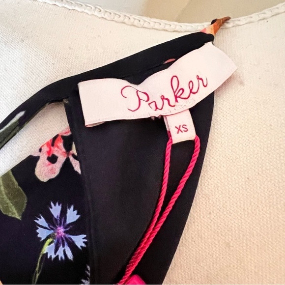 PARKER Cosmic Daisy Floral Mini Dress Key Hole Cut Out Size XS NWT‎ - Picture 8 of 12